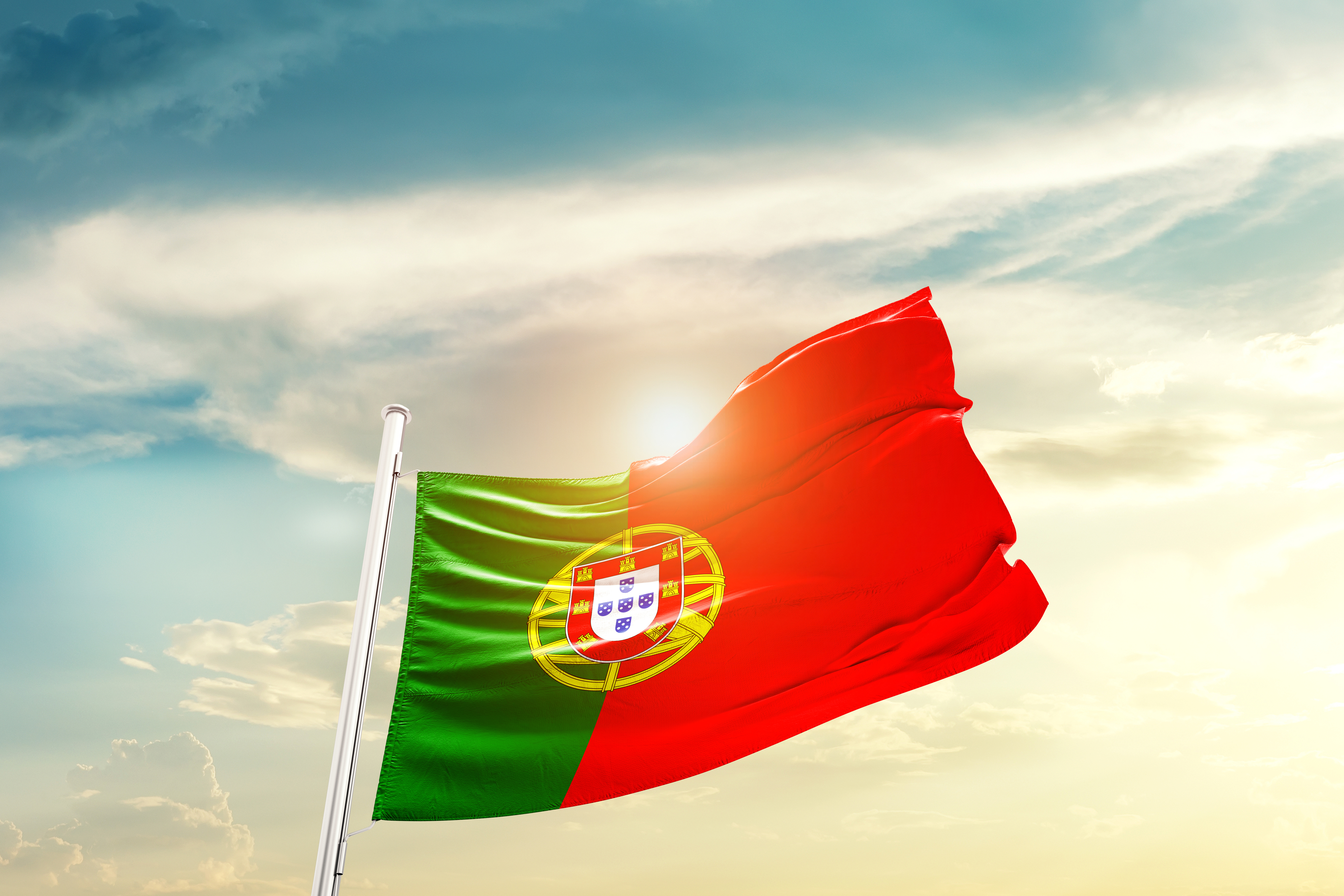 Flag of Portugal, the country where the government has changed the Golden Visa program for foreign investors