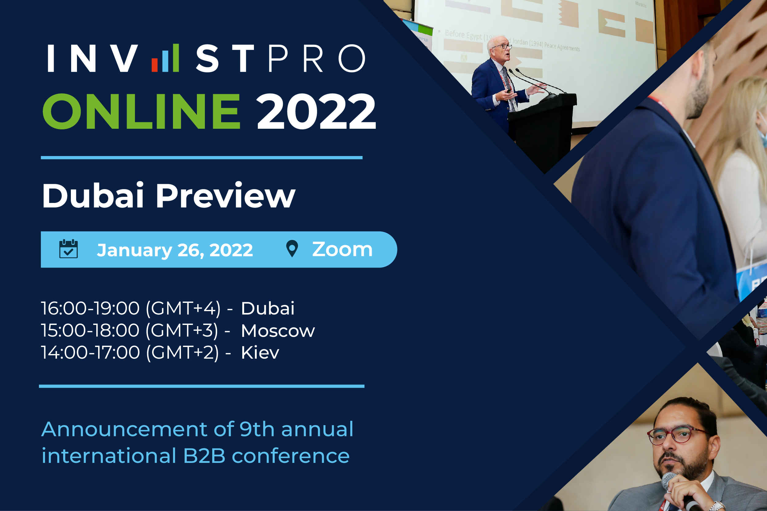 The conference InvestPro Online 2022 - Dubai Preview