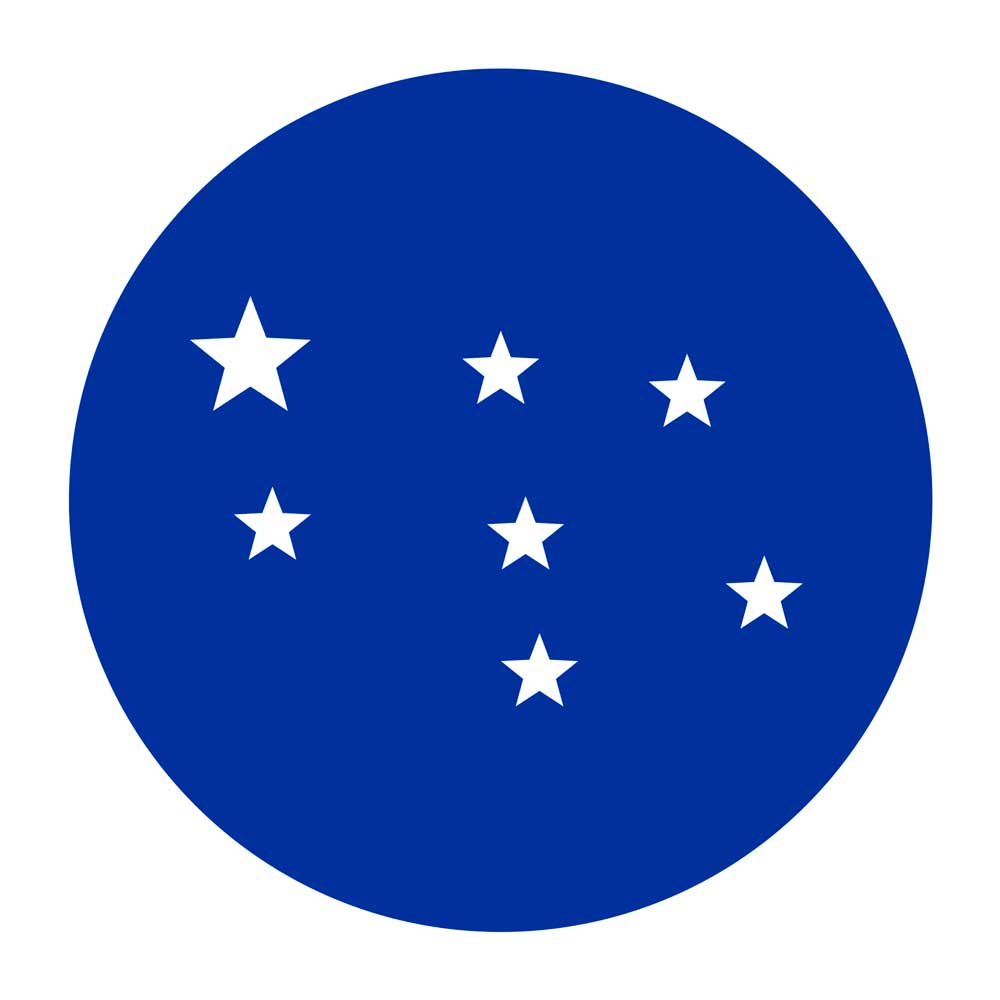 The colored starry sky