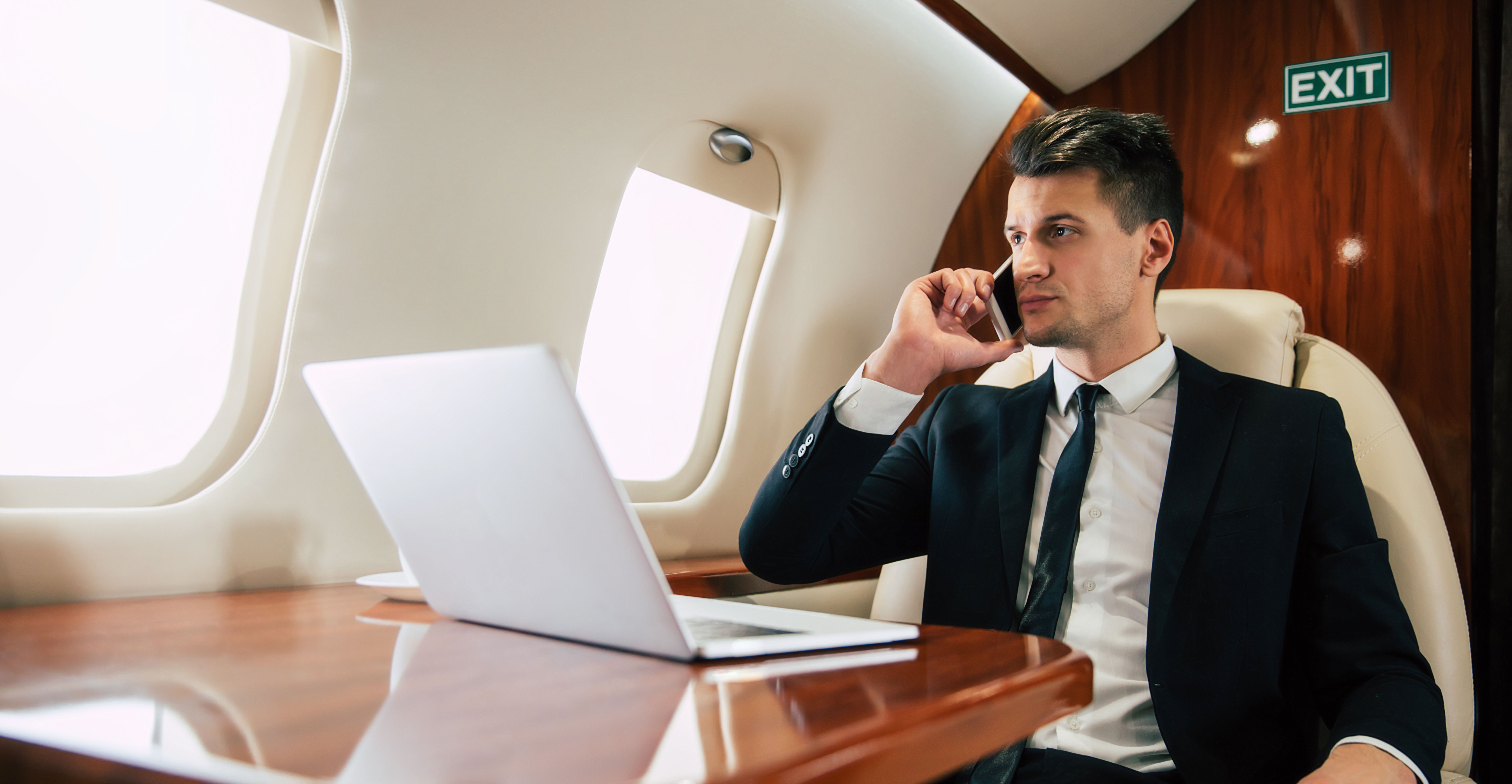 Millionaire flies to another country to continue doing business in a new location